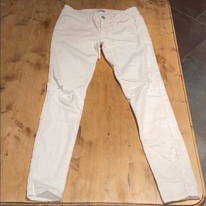 American Eagle ripped stretch jegging pink Sz 4